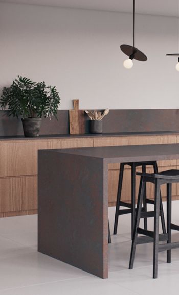 Caesarstone 4735 Oxidian Kitchen