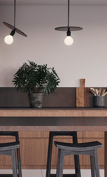 Caesarstone 4735 Oxidian Kitchen