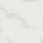 White marble surface with subtle gray veining and natural texture patterns.