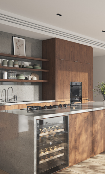 Caesarstone 5133 Symphony Grey Kitchen