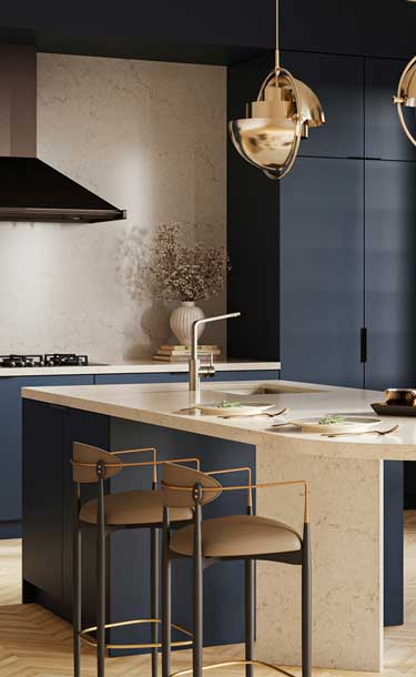 Caesarstone 5212 Taj Royale Kitchen