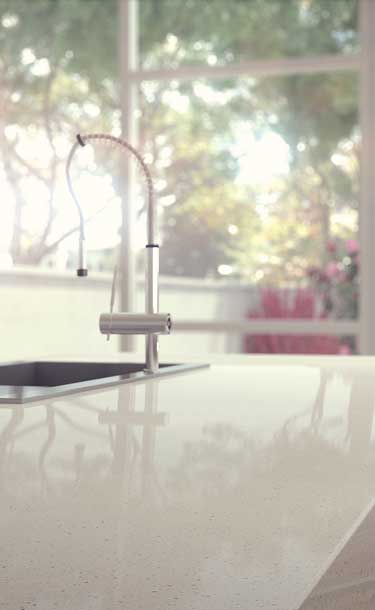 Caesarstone Ocean Foam Kitchen