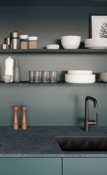 Caesarstone Porcelain 220 magnate Kitchen