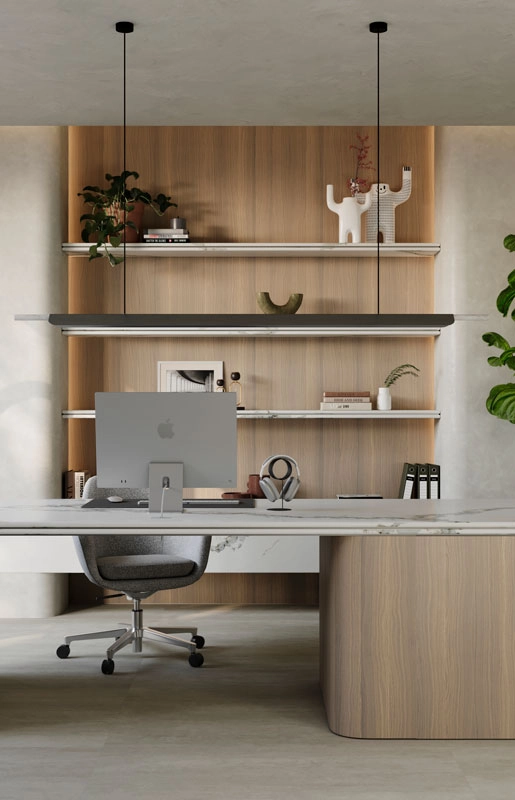 Caesarstone 8104 Calacatta Thyme Room