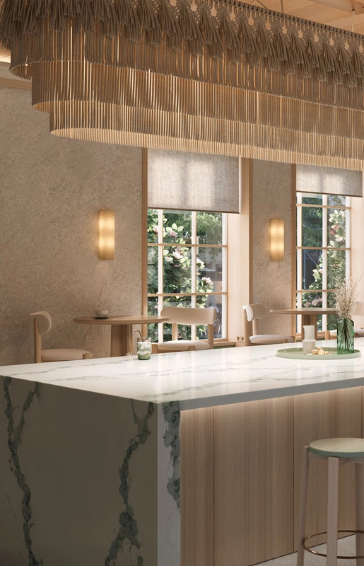 Caesarstone 8104 Calacatta Thyme Kitchen