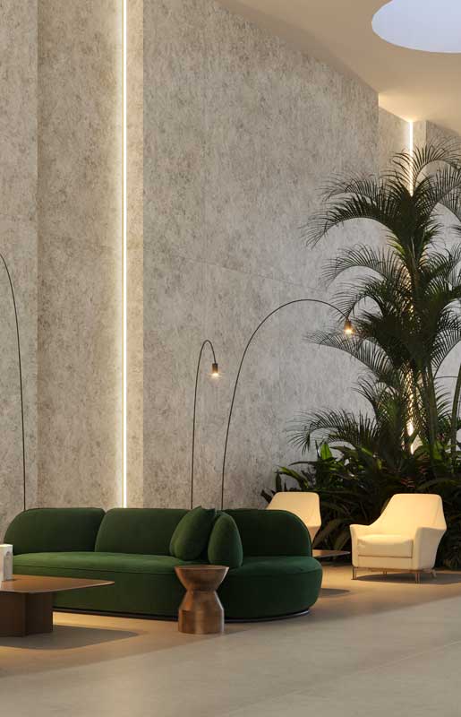 Lioli Porcelain 542 Mosstone 544 Auralux Rend Surfaces